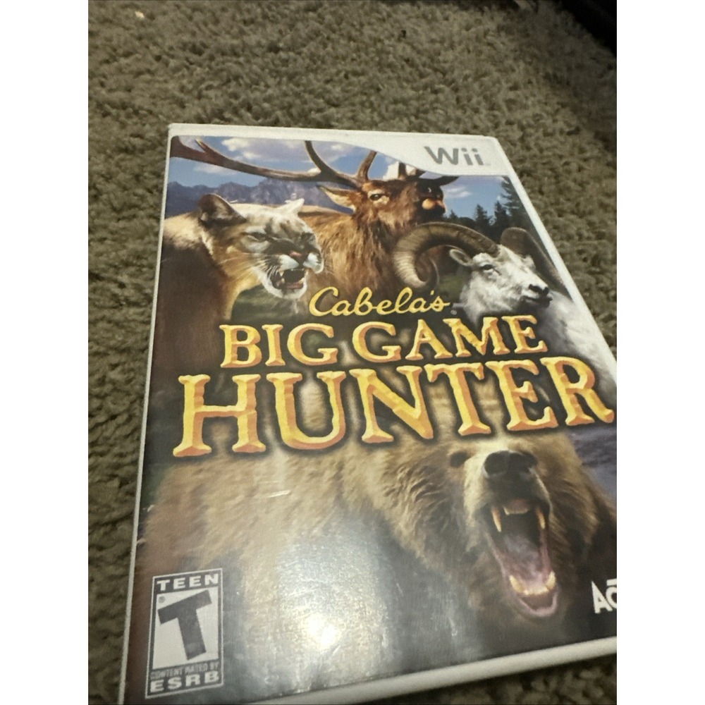 Cabela's Big Game Hunter Nintendo Wii Complete with Manual Tested